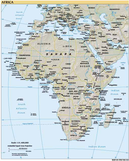 Africa government (CIA) map
