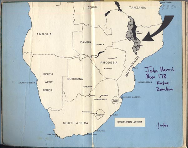 travel guide (Southern Africa) map