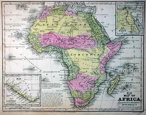 Mitchell 1852 map