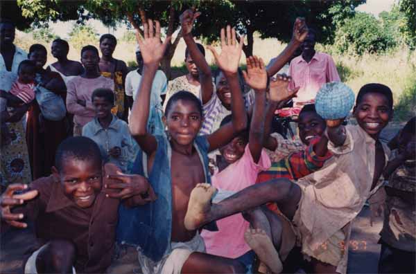 Photo of kids pose for photo