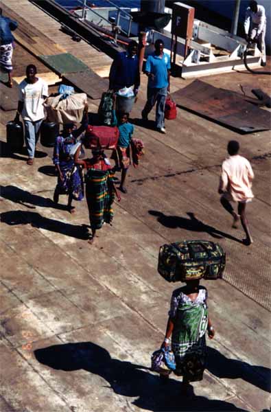 Photo of ship passengers