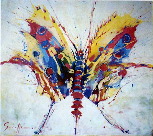 Grippa butterfly painting