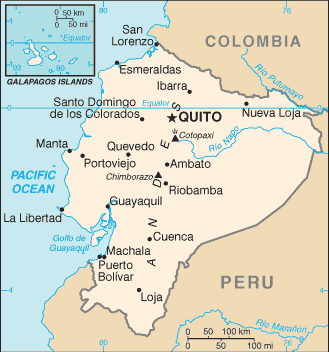 Ecuador government map