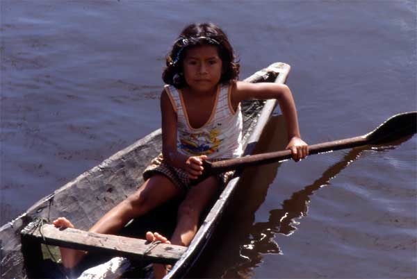 girl in canoe photo
