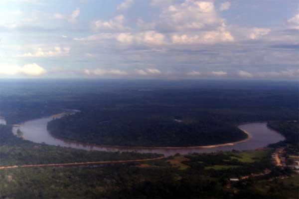 Rio Nanay aerial view photo