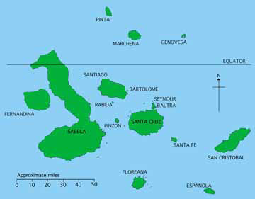 Image of Galapagos Conservation Trust map