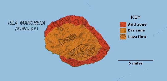 Image of Galapagos Marchena Island map