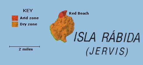 Image of Galapagos Rabida Island map