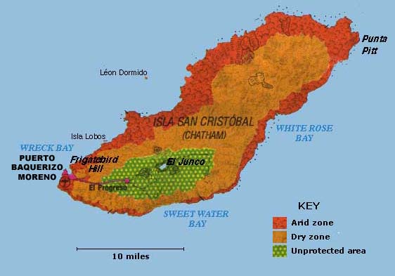 Image of Galapagos San Cristobal Island map