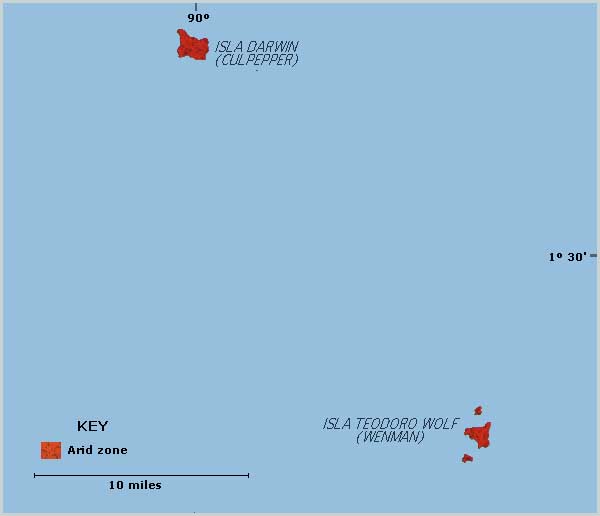 Image of Galapagos Darwin Island map