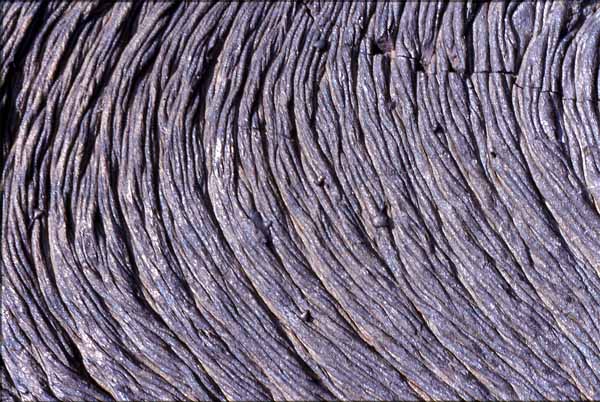 Photo of pahoehoe lava