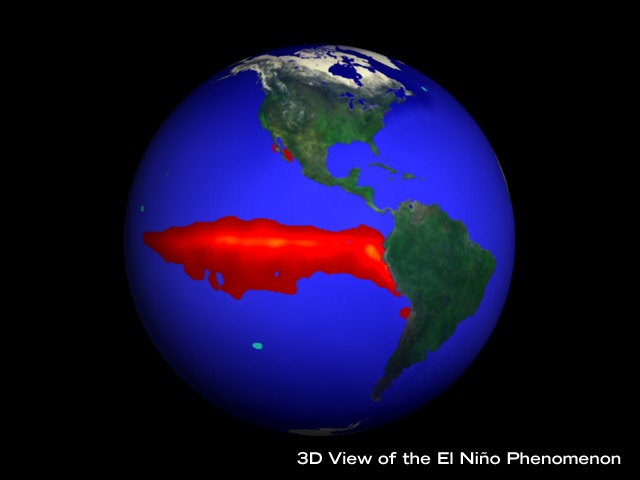 El Nino satellite image