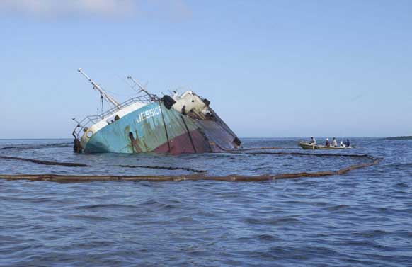 wrecked tanker image