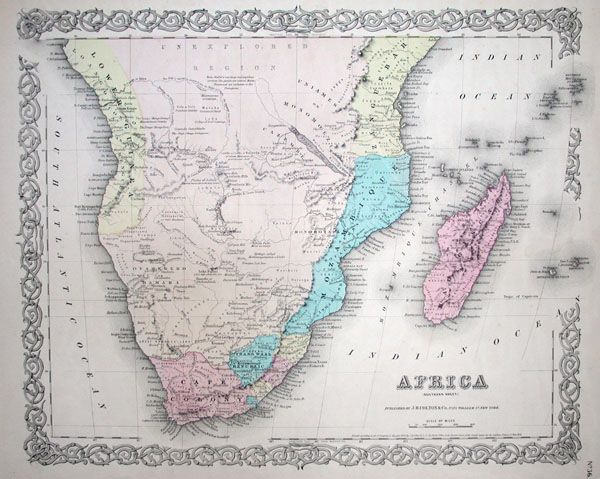 Colton 1855 map
