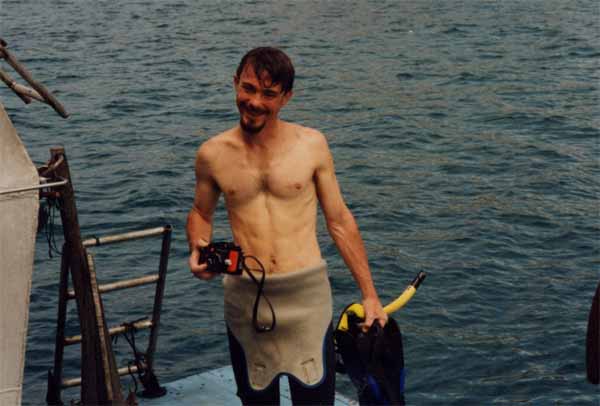 Photo of naturalist guide on deck
